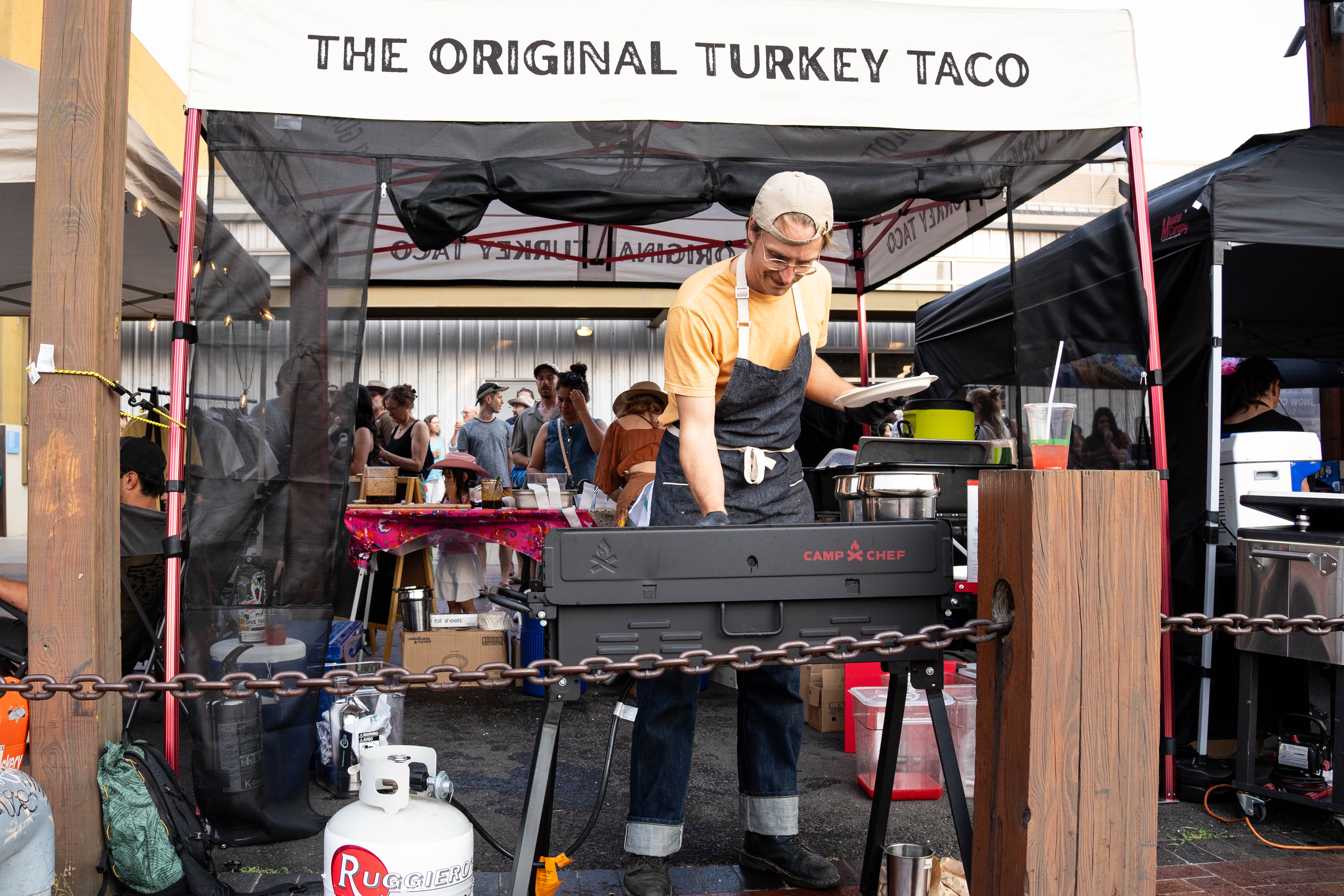 Ben on the grill